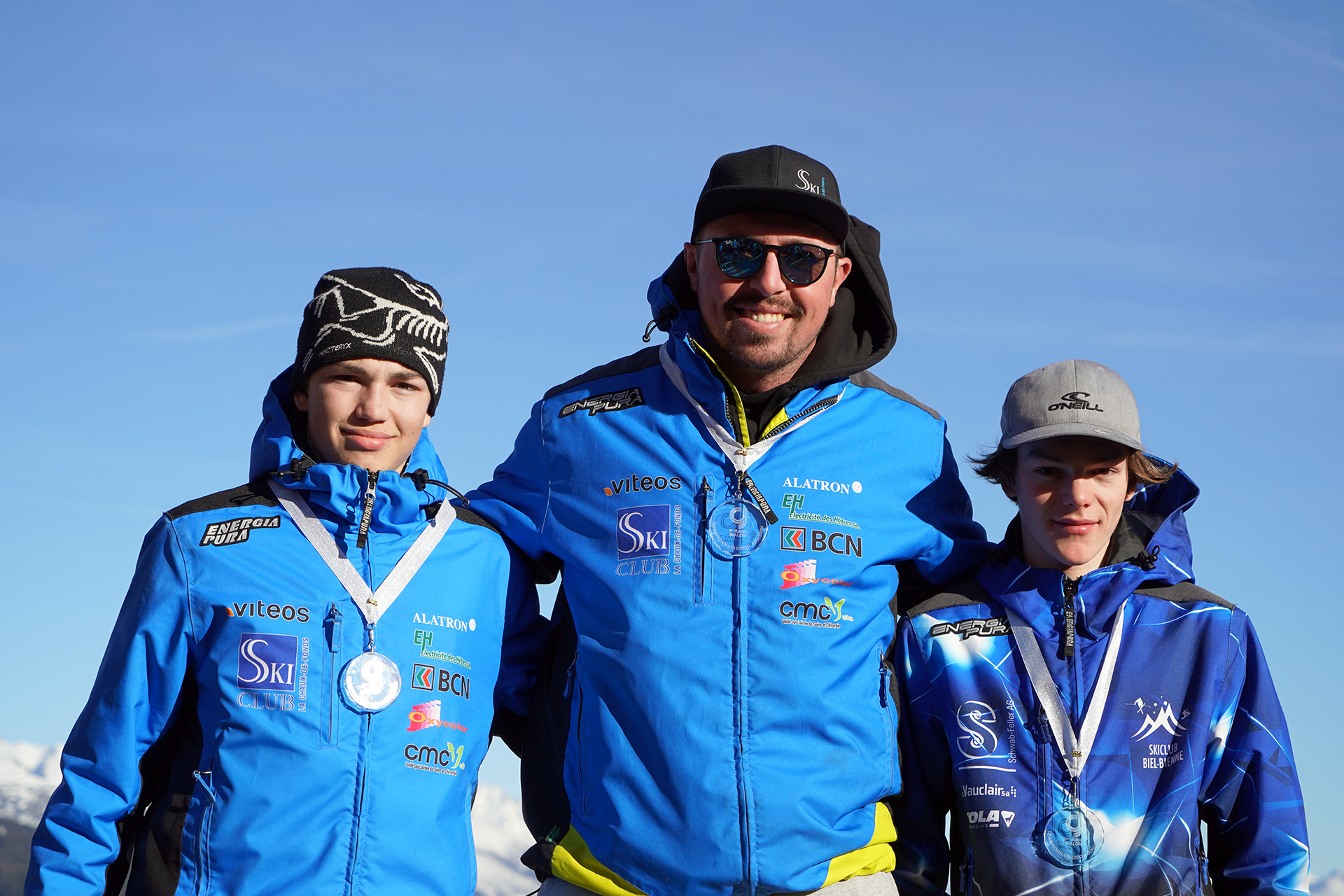 Top 3 Hommes Championnats jurassiens de slalom 2024 © Matthias Vauthier