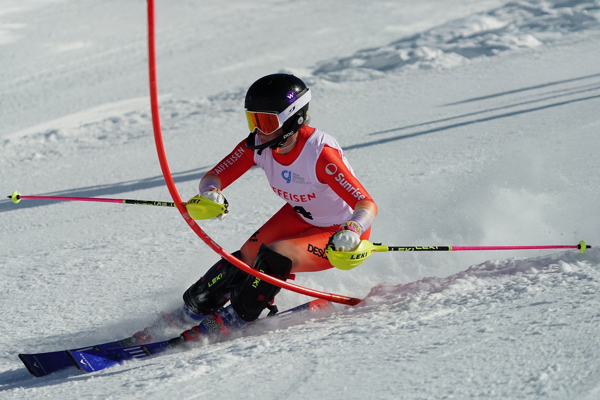 Odélie Wermeille termine son curus au centre régional de performance sur le podium en slalom © Matthias Vauthier